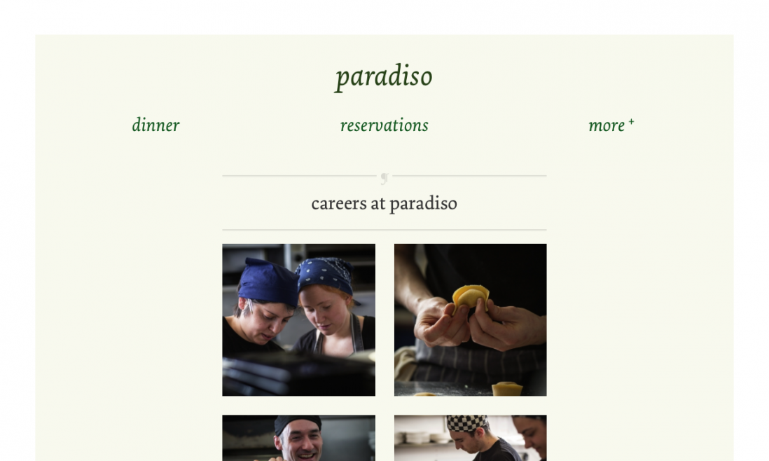 paradiso.restaurant designed at bite